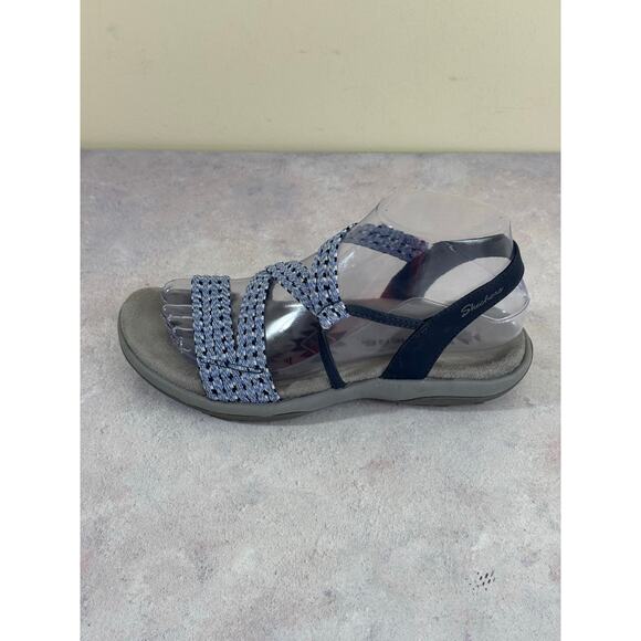 Skechers Strappy Sandals Reggae Slim Stretch Appeal-Z-Gore Blue Women’s Size 7 - Picture 6 of 12